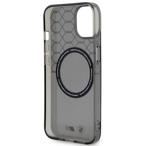 Etui BMW Pattern MagSafe na iPhone 13 / 14 / 15 - szare Etui BMW Pattern MagSafe na iPhone 13 / 14 / 15 - szare