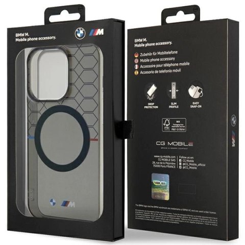 Etui BMW Pattern MagSafe na iPhone 13 Pro / 13 - szare Etui BMW Pattern MagSafe na iPhone 13 Pro / 13 - szare