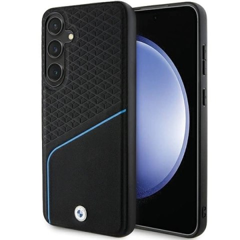 Etui BMW Signature Leather Textured & Line MagSafe na Samsung Galaxy S24+ - czarne Etui BMW Signature Leather Textured & Line MagSafe na Samsung Galaxy S24+ - czarne