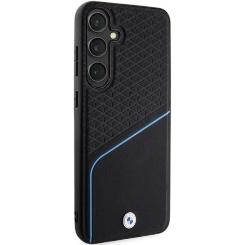 Etui BMW Signature Leather Textured & Line MagSafe na Samsung Galaxy S24+ - czarne Etui BMW Signature Leather Textured & Line MagSafe na Samsung Galaxy S24+ - czarne