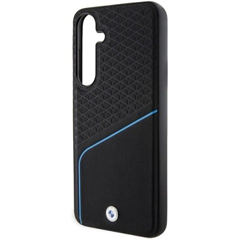 Etui BMW Signature Leather Textured & Line MagSafe na Samsung Galaxy S24+ - czarne Etui BMW Signature Leather Textured & Line MagSafe na Samsung Galaxy S24+ - czarne