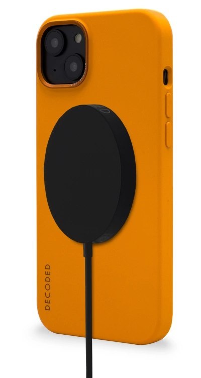 Etui Decoded Silicone Case silikonowe z MagSafe do iPhone 13 / iPhone 14 - pomarańczowe