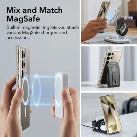 Etui ESR Classic Hybrid Halolock z MagSafe na Samsung Galaxy S24 Ultra - przezroczyste Etui ESR Classic Hybrid Halolock z MagSafe na Samsung Galaxy S24 Ultra - przezroczyste