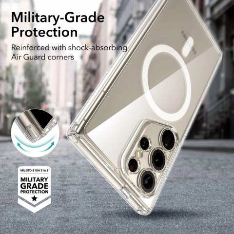 Etui ESR Classic Hybrid Halolock z MagSafe na Samsung Galaxy S24 Ultra - przezroczyste Etui ESR Classic Hybrid Halolock z MagSafe na Samsung Galaxy S24 Ultra - przezroczyste