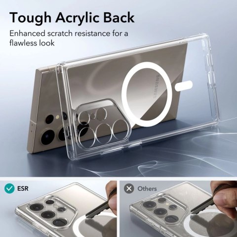 Etui ESR Classic Hybrid Halolock z MagSafe na Samsung Galaxy S24 Ultra - przezroczyste Etui ESR Classic Hybrid Halolock z MagSafe na Samsung Galaxy S24 Ultra - przezroczyste