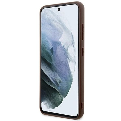 Etui Guess 4G Big Metal Logo na Samsung Galaxy S24 - brązowe