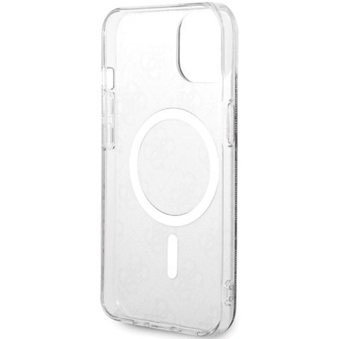 Etui Guess 4G MagSafe na iPhone 15 Plus / 14 Plus - czarne