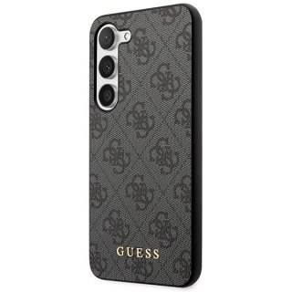 Etui Guess 4G Metal Gold Logo na Samsung Galaxy S24+ - czarne