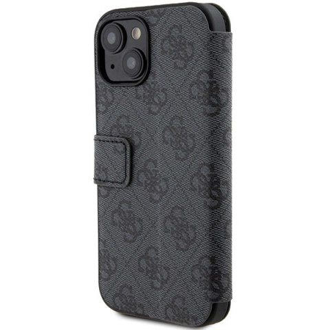 Etui Guess 4G Metal Logo na iPhone 15 / 14 / 13 - szare