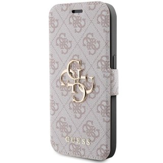Etui Guess 4G Metal Logo na iPhone 15 Pro Max - różowe