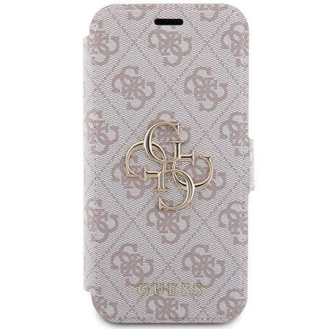 Etui Guess 4G Metal Logo na iPhone 15 Pro Max - różowe