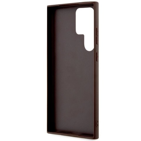 Etui Guess 4G Stripe Collection na Samsung Galaxy S24 Ultra - brązowe