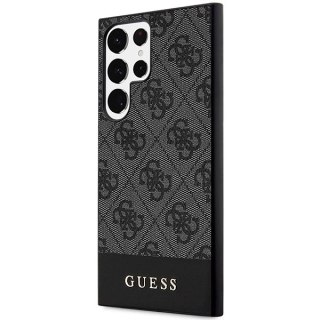 Etui Guess 4G Stripe Collection na Samsung Galaxy S24 Ultra - czarne
