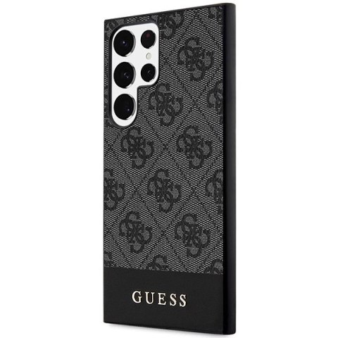 Etui Guess 4G Stripe Collection na Samsung Galaxy S24 Ultra - czarne