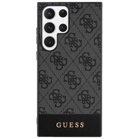 Etui Guess 4G Stripe Collection na Samsung Galaxy S24 Ultra - czarne