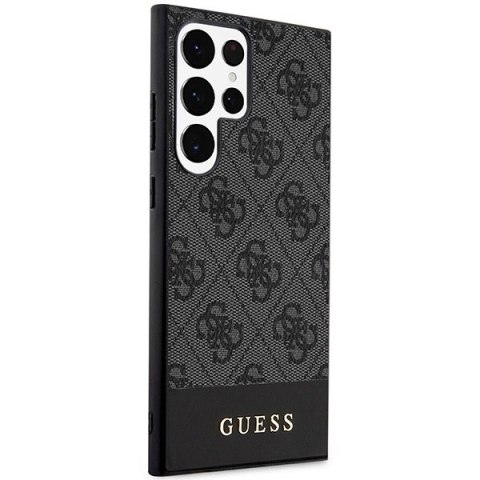 Etui Guess 4G Stripe Collection na Samsung Galaxy S24 Ultra - czarne