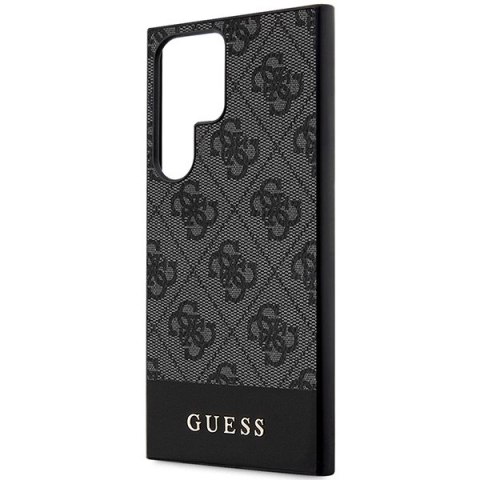 Etui Guess 4G Stripe Collection na Samsung Galaxy S24 Ultra - czarne