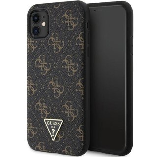 Etui Guess 4G Triangle Metal Logo na iPhone 11 / XR - czarne