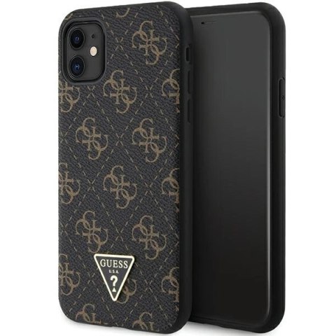 Etui Guess 4G Triangle Metal Logo na iPhone 11 / XR - czarne