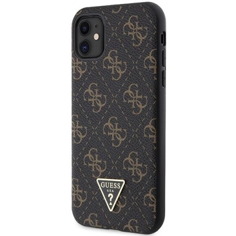 Etui Guess 4G Triangle Metal Logo na iPhone 11 / XR - czarne