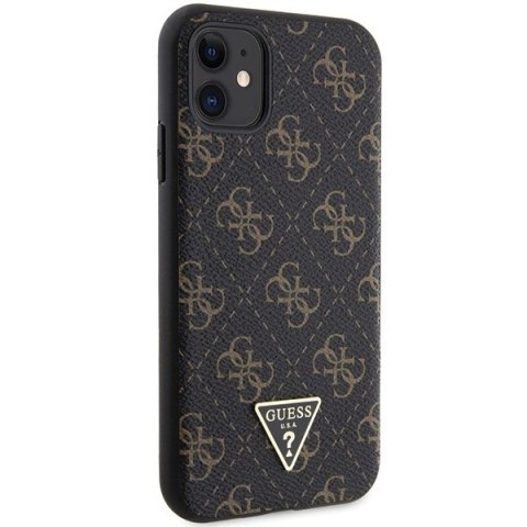 Etui Guess 4G Triangle Metal Logo na iPhone 11 / XR - czarne
