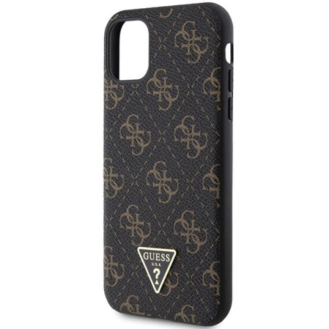 Etui Guess 4G Triangle Metal Logo na iPhone 11 / XR - czarne