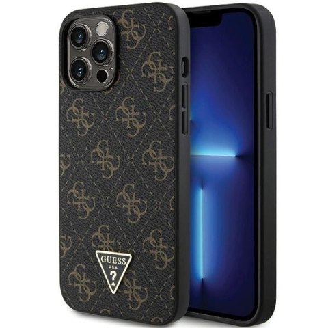 Etui Guess 4G Triangle Metal Logo na iPhone 13 Pro Max - czarne