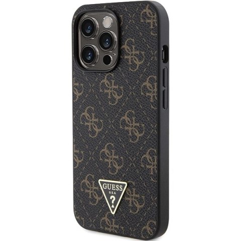 Etui Guess 4G Triangle Metal Logo na iPhone 13 Pro / iPhone 13 - czarne