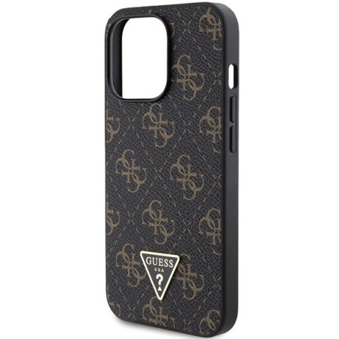 Etui Guess 4G Triangle Metal Logo na iPhone 13 Pro / iPhone 13 - czarne