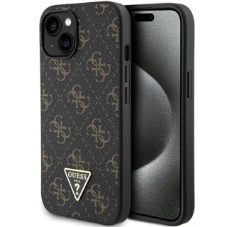 Etui Guess 4G Triangle Metal Logo na iPhone 15 Plus / 14 Plus - czarne