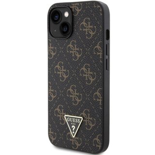 Etui Guess 4G Triangle Metal Logo na iPhone 15 Plus / 14 Plus - czarne