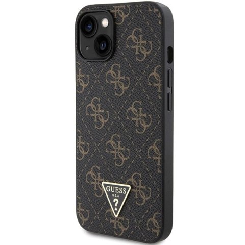 Etui Guess 4G Triangle Metal Logo na iPhone 15 Plus / 14 Plus - czarne