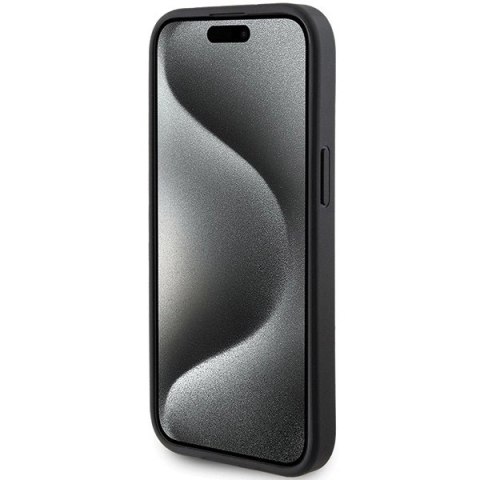 Etui Guess 4G Triangle Metal Logo na iPhone 15 Plus / 14 Plus - czarne