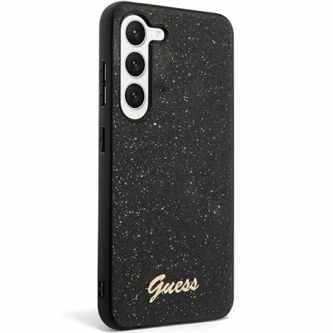 Etui Guess Glitter Script na Samsung Galaxy S24 - czarne
