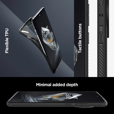 Etui Spigen Liquid Air na OnePlus 12 - czarne Etui Spigen Liquid Air na OnePlus 12 - czarne