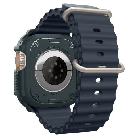 Etui Spigen Rugged Armor na Apple Watch Ultra 1 / 2 (49 mm) - ciemnozielone Etui Spigen Rugged Armor na Apple Watch Ultra 1 / 2 (49 mm) - ciemnozielone