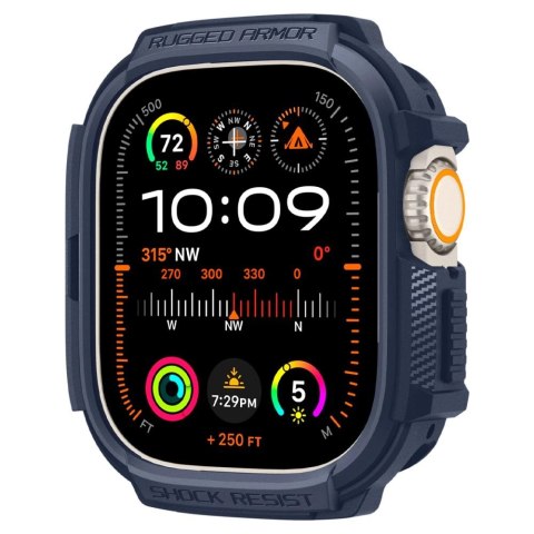 Etui Spigen Rugged Armor na Apple Watch Ultra 1 / 2 (49 mm) - granatowe Etui Spigen Rugged Armor na Apple Watch Ultra 1 / 2 (49 mm) - granatowe