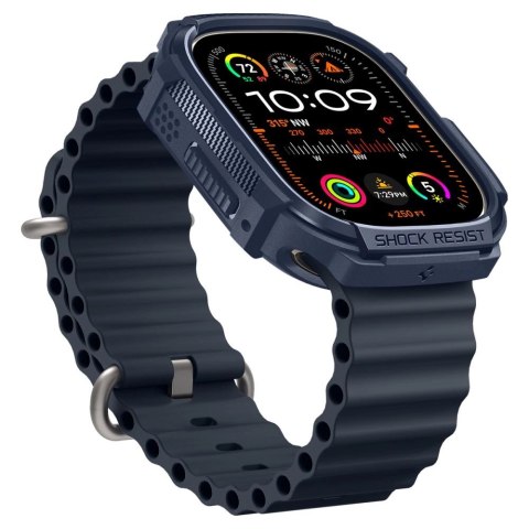 Etui Spigen Rugged Armor na Apple Watch Ultra 1 / 2 (49 mm) - granatowe Etui Spigen Rugged Armor na Apple Watch Ultra 1 / 2 (49 mm) - granatowe