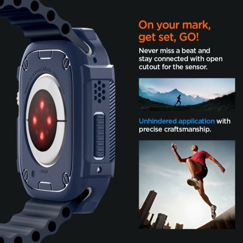 Etui Spigen Rugged Armor na Apple Watch Ultra 1 / 2 (49 mm) - granatowe Etui Spigen Rugged Armor na Apple Watch Ultra 1 / 2 (49 mm) - granatowe