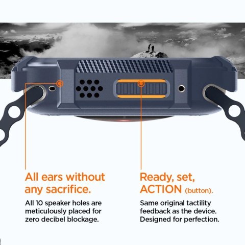 Etui Spigen Rugged Armor na Apple Watch Ultra 1 / 2 (49 mm) - granatowe Etui Spigen Rugged Armor na Apple Watch Ultra 1 / 2 (49 mm) - granatowe