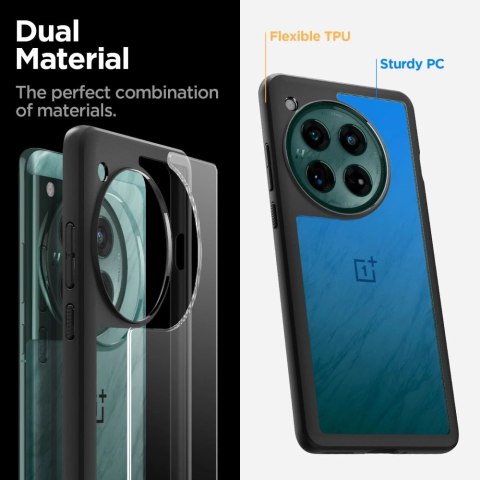 Etui Spigen Ultra Hybrid na OnePlus 12 - czarny mat Etui Spigen Ultra Hybrid na OnePlus 12 - czarny mat
