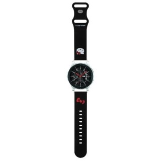 Pasek Hello Kitty Silicone Kitty Head uniwersalny 22mm - czarny