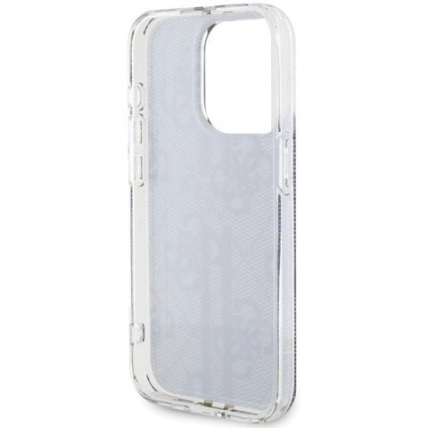 Etui Guess IML 4G Gold Stripe na iPhone 15 Pro Max - czarne
