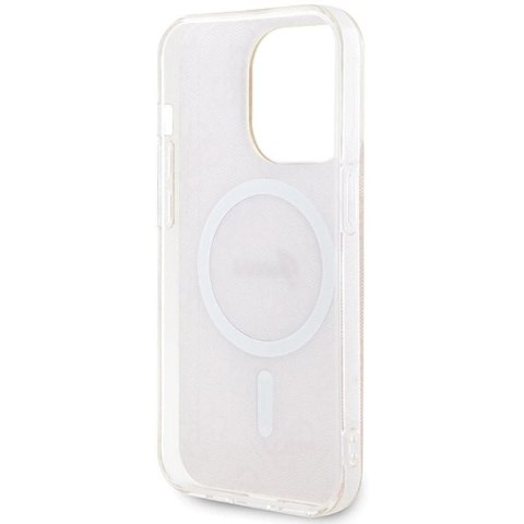Etui Guess IML 4G MagSafe na iPhone 15 Pro Max - różowe
