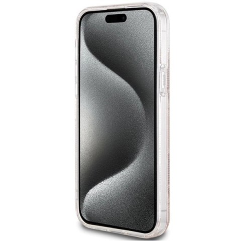 Etui Guess IML GCube MagSafe na iPhone 15 Plus / 14 Plus - brązowe