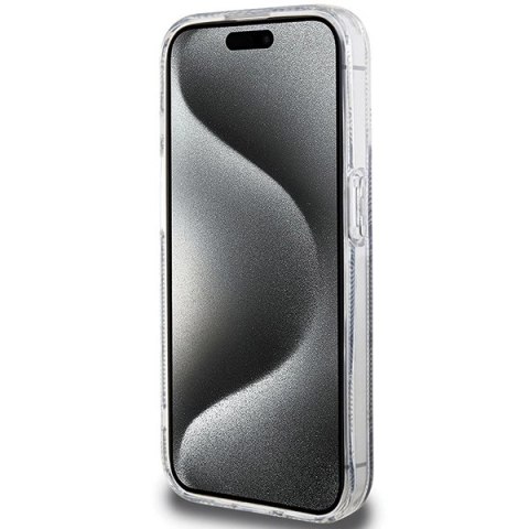 Etui Guess IML GCube MagSafe na iPhone 15 Pro - czarne