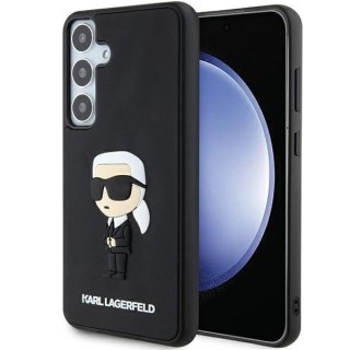 Etui Karl Lagerfeld 3D Rubber Ikonik na Samsung Galaxy S24+ - czarne