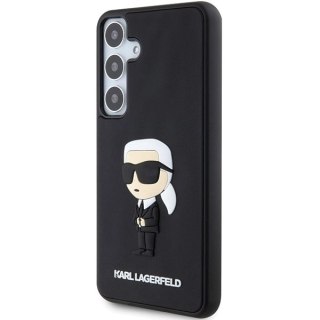 Etui Karl Lagerfeld 3D Rubber Ikonik na Samsung Galaxy S24+ - czarne