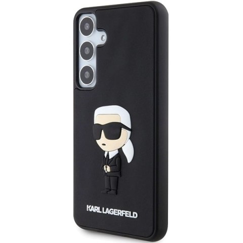 Etui Karl Lagerfeld 3D Rubber Ikonik na Samsung Galaxy S24+ - czarne