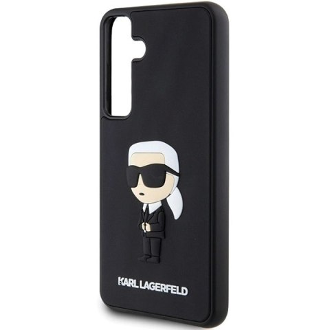 Etui Karl Lagerfeld 3D Rubber Ikonik na Samsung Galaxy S24+ - czarne